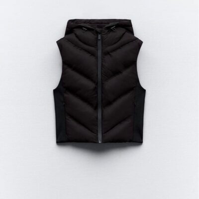 Zara Water Repellent Puffer Gillet with Wind Protection